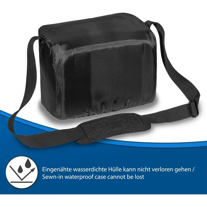 Pedea Kameratasche Fashion Gr. XL, Kunstfaser, Schultergurt, Regenhülle, Schwarz 6 Pedea Kameratasche Fashion Gr. XL, Kunstfaser, Schultergurt, Regenhülle, Schwarz – Bild 4