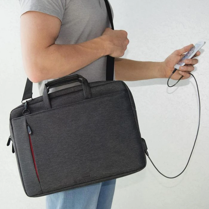 Hama Laptoptasche Manchester, 216576, Bis 14,1 Zoll / 35,8 Cm Laptops, Polyester 8 Hama Laptoptasche Manchester, 216576, Bis 14,1 Zoll / 35,8 Cm Laptops, Polyester – Bild 6