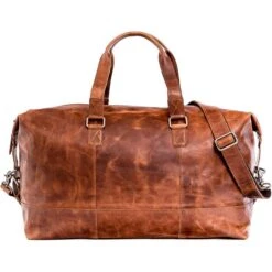 Almadih Reisetasche Yuri, Echt Leder, Braun Deluxe, 31 Liter, 51cm, Größe S -Eastpak Shop 839065e0dfd304471830a6907dfc6ea2895347a5 reisetasche almadih yuri