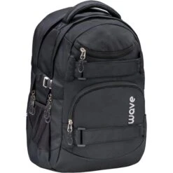 Wave Schulrucksack Infinity Black, 338-72/A, Unisex, Schwarz