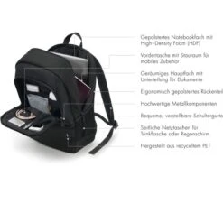 Dicota Laptop-Rucksack Eco Backpack Base, D30913-RPET, Bis 17,3 Zoll / 43,94 Cm, Recyceltes PET -Eastpak Shop 9205593d75d60844f590bf1c6782f5ac641c1755 laptop rucksack dicota eco backpack base