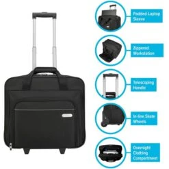 Targus Business-Trolley Executive, TBR003EU, Polyester, Mit Laptopfach, Schwarz, 31L 15 Targus Business-Trolley Executive, TBR003EU, Polyester, Mit Laptopfach, Schwarz, 31L -Eastpak Shop 937b2cb11eafb8b9136b6f5a2d1491a2df62d07c business trolley targus executive tbr003eu