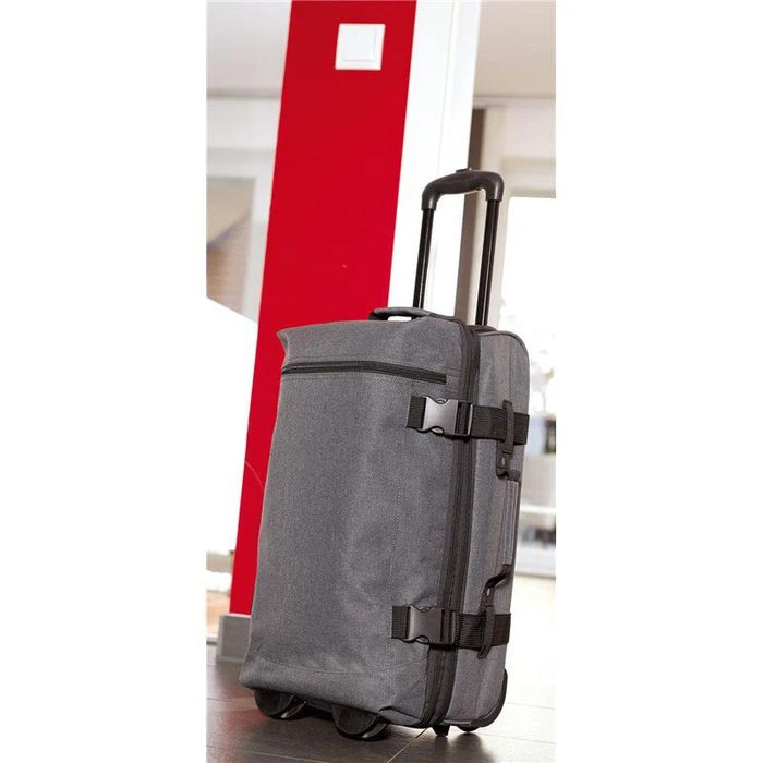 Böttcher-AG Reisetasche Visby, Mit Rollen, Polyester, Grau / Schwarz, 36 Liter, 55cm, Größe S 4 Böttcher-AG Reisetasche Visby, Mit Rollen, Polyester, Grau / Schwarz, 36 Liter, 55cm, Größe S – Bild 2