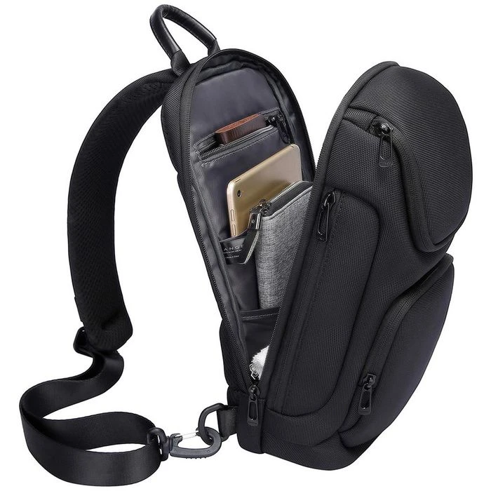 BANGE Umhängetasche DX, Nylon, 19 X 33 X 10 Cm, Schwarz 6 BANGE Umhängetasche DX, Nylon, 19 X 33 X 10 Cm, Schwarz – Bild 4