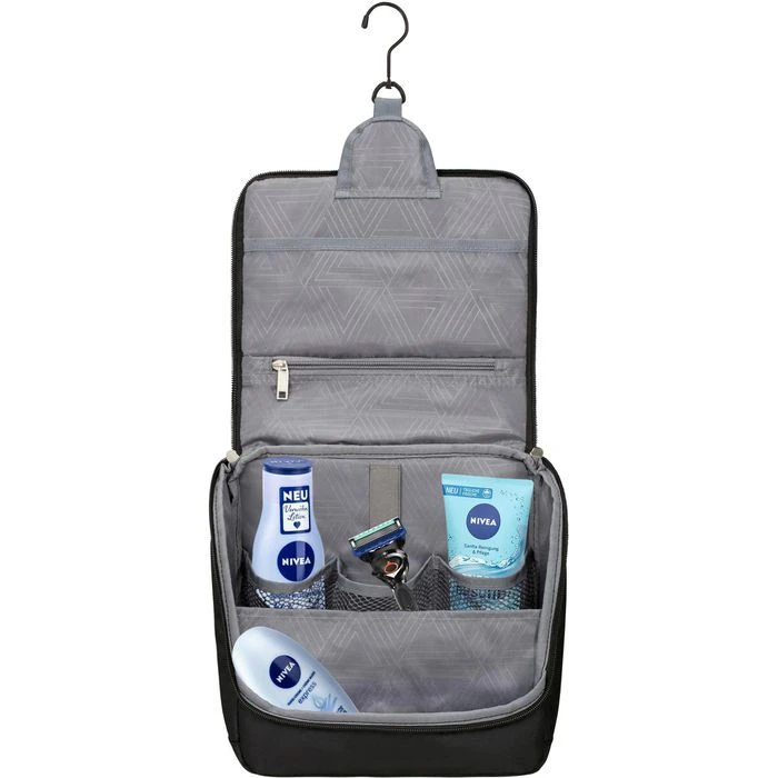 AmericanTourister Kulturbeutel Summerfunk, 7 Liter, Breite 25,5cm, Polyester, Schwarz 4 AmericanTourister Kulturbeutel Summerfunk, 7 Liter, Breite 25,5cm, Polyester, Schwarz – Bild 2