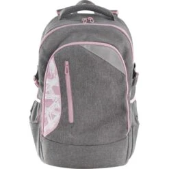 Eberhard Faber Eberhard-Faber Schulrucksack X-Style, 577626, Mädchen, Grau / Pastellrosa
