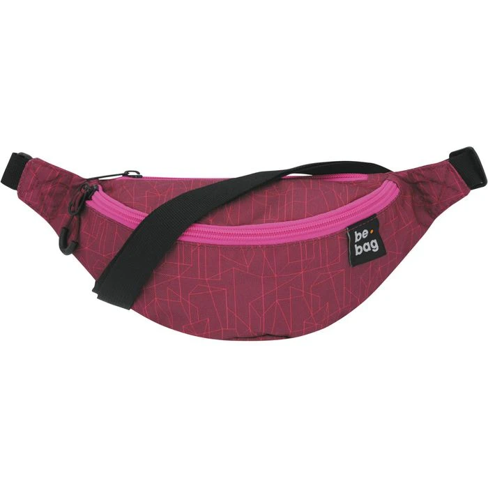 Herlitz Gürteltasche Be.agile Geo Lines Berry, Damen, Rot / Pink, 2,5L, Breite 34cm, Polyester 5 Herlitz Gürteltasche Be.agile Geo Lines Berry, Damen, Rot / Pink, 2,5L, Breite 34cm, Polyester – Bild 3