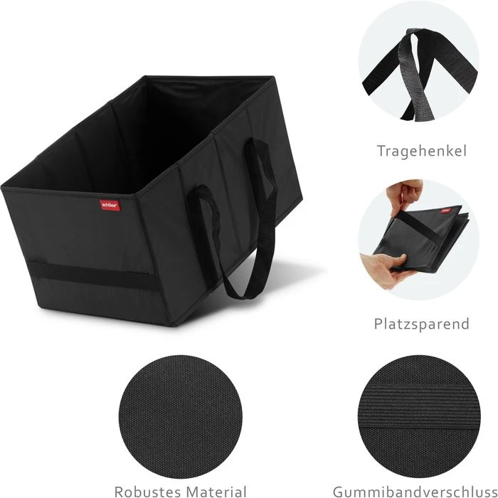 Achilles Einkaufskorb Smart-Box, Faltbar, Schwarz, 37 X 23 X 21cm 6 Achilles Einkaufskorb Smart-Box, Faltbar, Schwarz, 37 X 23 X 21cm – Bild 4