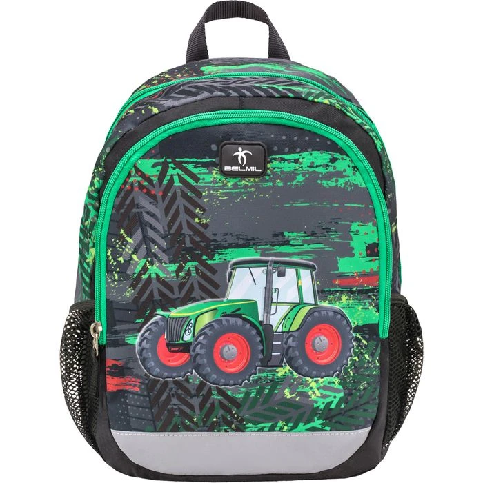 Belmil Kinderrucksack Kiddy Plus Tractor 305-4/A, Schwarz / Grün, 3-6 Jahre, 12 Liter, 340g 4 Belmil Kinderrucksack Kiddy Plus Tractor 305-4/A, Schwarz / Grün, 3-6 Jahre, 12 Liter, 340g – Bild 2
