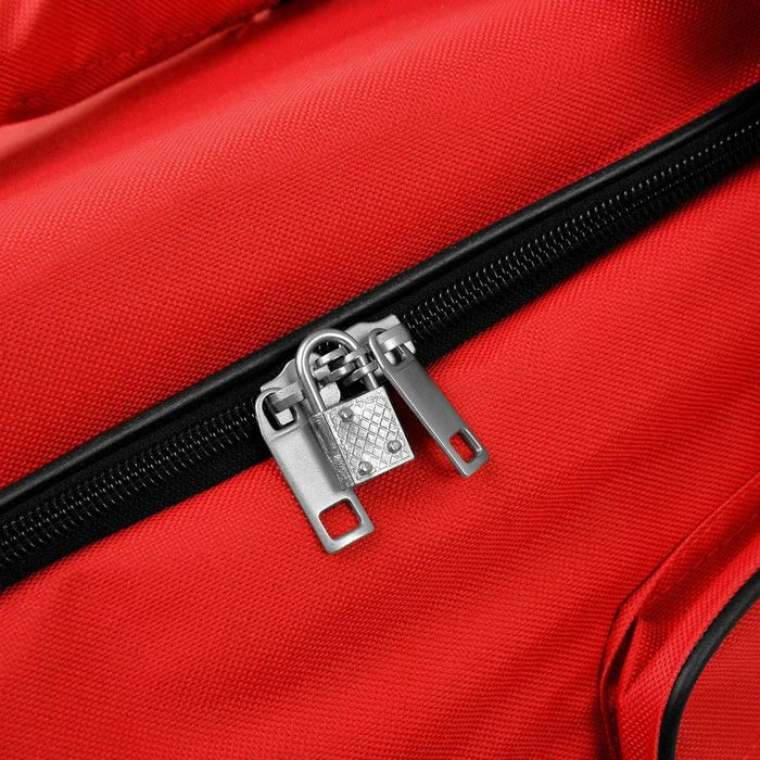 Deuba Reisetasche 101895 Reisetrolley, Mit Rollen, Polyester, Rot, 85 Liter, 70cm, Größe L 4 Deuba Reisetasche 101895 Reisetrolley, Mit Rollen, Polyester, Rot, 85 Liter, 70cm, Größe L – Bild 2