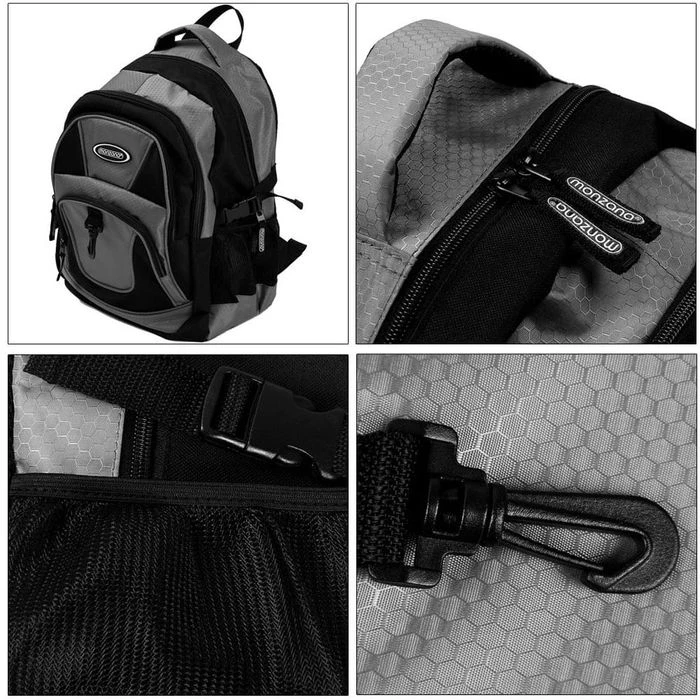 Monzana Rucksack 102386, Schwarz/grau Laptopfach Polyester 34L 46cm 9 Monzana Rucksack 102386, Schwarz/grau Laptopfach Polyester 34L 46cm – Bild 7