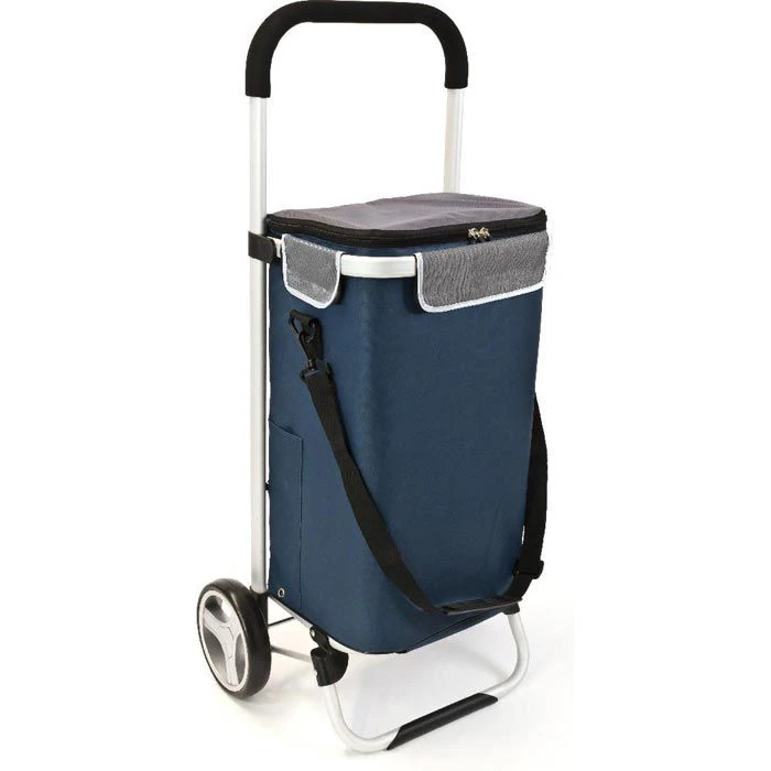 Bremermann Einkaufstrolley 43013, Klappbar, Mit Kühlfach, Bis 25kg, Blau 3 Bremermann Einkaufstrolley 43013, Klappbar, Mit Kühlfach, Bis 25kg, Blau