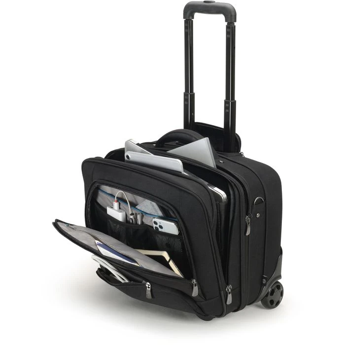 Dicota Business-Trolley Eco Multi Roller PRO D30924-RPET, Recyceltes PET, Mit Laptopfach, Schwarz, 27,5L 4 Dicota Business-Trolley Eco Multi Roller PRO D30924-RPET, Recyceltes PET, Mit Laptopfach, Schwarz, 27,5L – Bild 2