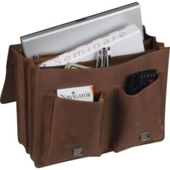 Alternative view of Pride&Soul Earl Aktentasche 47132 Echt Leder Braun
