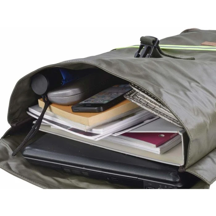 Greenburry Rucksack Aviator Waterproof, 5914, Roll-Top, Oliv, Laptopfach, Baumwolle, 18L, 44cm 4 Greenburry Rucksack Aviator Waterproof, 5914, Roll-Top, Oliv, Laptopfach, Baumwolle, 18L, 44cm – Bild 2