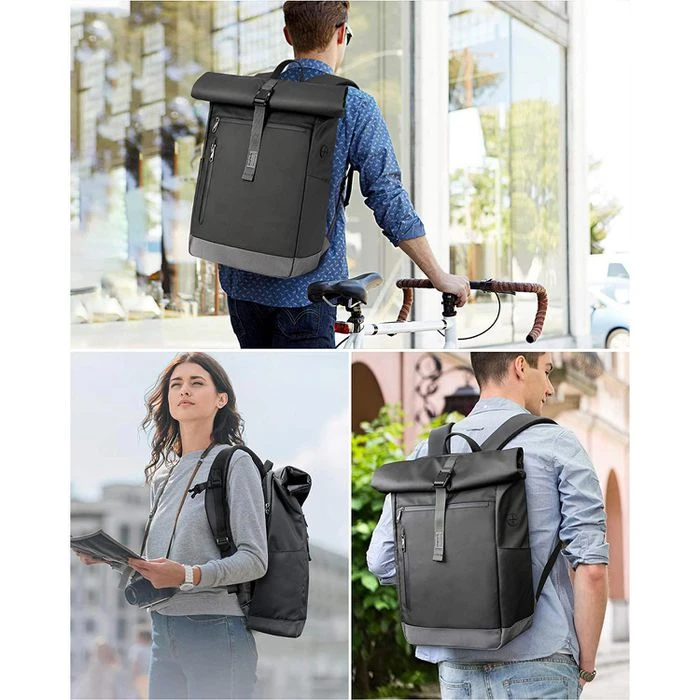 Inateck Laptop-Rucksack BP01003, Roll-Top, Bis 17 Zoll / 43,18 Cm, Polyester 9 Inateck Laptop-Rucksack BP01003, Roll-Top, Bis 17 Zoll / 43,18 Cm, Polyester – Bild 7