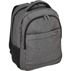 D&N Rucksack 5610 Business Line, Grau, Laptopfach, Polyester, 26L, 46cm