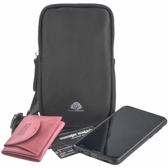 Greenburry Umhängetasche Madl Dasch Traudl, Damen, 5605-39, Kunstleder, 12 X 20 X 2,5cm, New Black 7 Greenburry Umhängetasche Madl Dasch Traudl, Damen, 5605-39, Kunstleder, 12 X 20 X 2,5cm, New Black – Bild 5