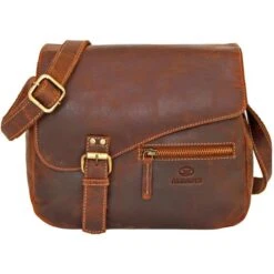 Almadih Umhängetasche Miki, Damen, Echt Leder, 27 X 21 X 10cm, Braun Vintage -Eastpak Shop b9ef21bdce8fa668d29f7ec52350fcdf858f6cf9 umhaengetasche almadih miki damen