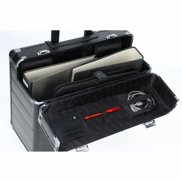 Alumaxx Pilotenkoffer Discovery 45166, Trolley, Aluminium, Mit Laptopfach, Schwarz 6 Alumaxx Pilotenkoffer Discovery 45166, Trolley, Aluminium, Mit Laptopfach, Schwarz – Bild 4