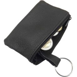 MJ-Design-Germany Schlüsseltasche 3038, Schwarz, Echt Rindsleder