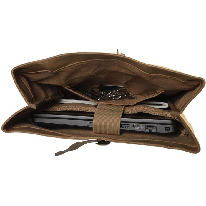 Exacompta Rucksack Eterneco 17640E, Roll-Top, Braun, Laptopfach, Papier, 17L, 43cm 4 Exacompta Rucksack Eterneco 17640E, Roll-Top, Braun, Laptopfach, Papier, 17L, 43cm – Bild 2