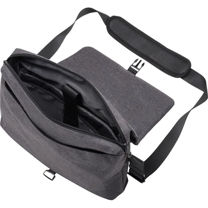 LightPak Umhängetasche Walker 46165, Polyester, 35 X 23 X 8cm, Grau 4 LightPak Umhängetasche Walker 46165, Polyester, 35 X 23 X 8cm, Grau – Bild 2