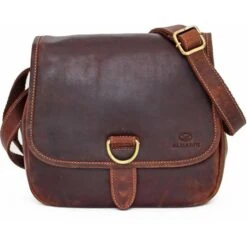 Almadih Umhängetasche Lola, Damen, Echt Leder, 25 X 22 X 10cm, Braun Vintage -Eastpak Shop c96a2934314df53151878b0d8a3289b3eef7a6f9 umhaengetasche almadih lola damen
