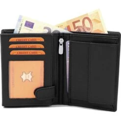 FaVolmer Geldbörse Phoenix 3, Echt Leder, Herren, Münzfach, Druckknopf, Schwarz 10 FaVolmer Geldbörse Phoenix 3, Echt Leder, Herren, Münzfach, Druckknopf, Schwarz -Eastpak Shop ca0bf277070142fddd4865b52789d17c4d2025db geldboerse favolmer phoenix 3 echt leder