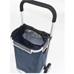 Alternative view of Bremermann Einkaufstrolley 43013, Klappbar, Mit Kühlfach, Bis 25kg, Blau