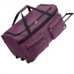 Monzana Reisetasche 108333 Reisetrolley, Mit Rollen, Polyester, Violett, 160 Liter, 85cm, Größe XXL