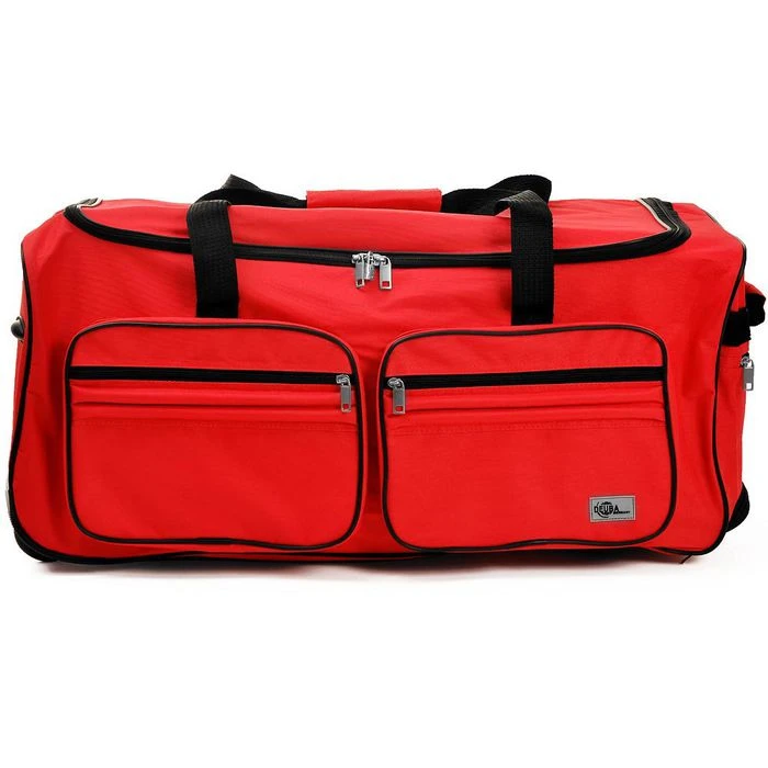 Deuba Reisetasche 101895 Reisetrolley, Mit Rollen, Polyester, Rot, 85 Liter, 70cm, Größe L 5 Deuba Reisetasche 101895 Reisetrolley, Mit Rollen, Polyester, Rot, 85 Liter, 70cm, Größe L – Bild 3
