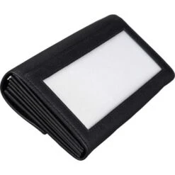 Alassio Kellnerbörse 42063, Schwarz, Echt Leder, 17,5 X 10cm, Klarsichtfach