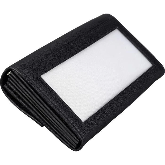 Alassio Kellnerbörse 42063, Schwarz, Echt Leder, 17,5 X 10cm, Klarsichtfach 3 Alassio Kellnerbörse 42063, Schwarz, Echt Leder, 17,5 X 10cm, Klarsichtfach