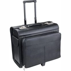 Alassio Pilotenkoffer San Remo 45030, Trolley, Kunstleder, Mit Laptopfach, Schwarz