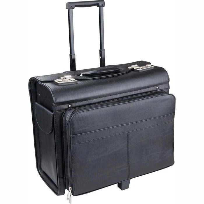 Alassio Pilotenkoffer San Remo 45030, Trolley, Kunstleder, Mit Laptopfach, Schwarz 3 Alassio Pilotenkoffer San Remo 45030, Trolley, Kunstleder, Mit Laptopfach, Schwarz