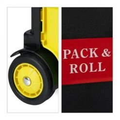 Relaxdays Einkaufstrolley Klappbar, Bis 35kg, Schwarz / Gelb -Eastpak Shop d19110ecd3430550c55c8b19dabe0e081c24d683 einkaufstrolley relaxdays klappbar