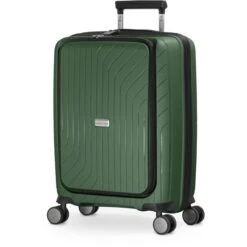Hauptstadtkoffer Reisekoffer TXL Hartschale, Trolley 4 Rollen, Grün, Größe S, Mit Laptopfach