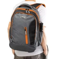Monzana Rucksack 107620, Grau / Orange, Laptopfach, Polyester, 34L, 48cm -Eastpak Shop d20abfbe1a83837e93869f19f5c2713972766bfe rucksack monzana 107620