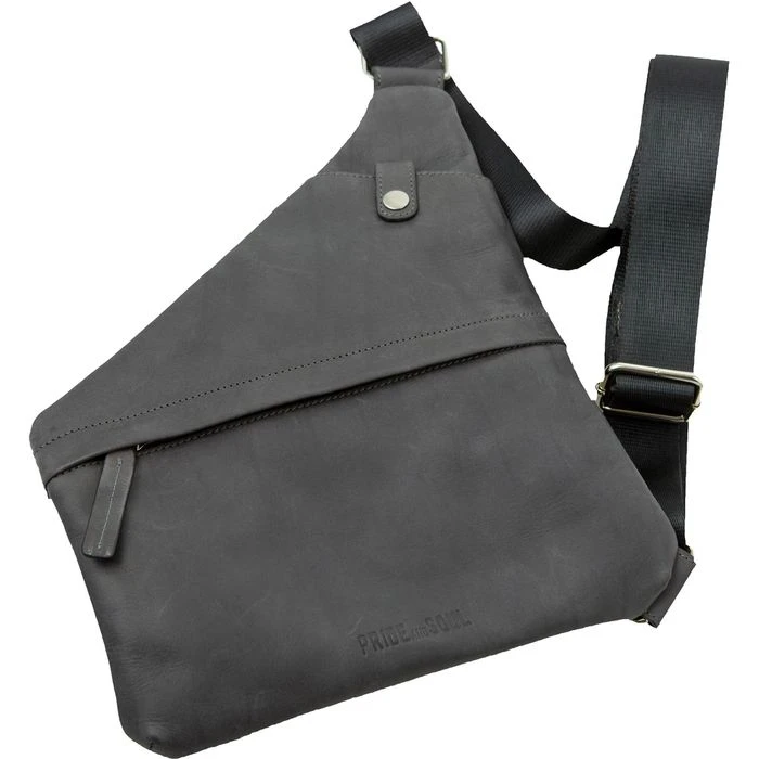 Pride&Soul Umhängetasche Cross, 47264, Echt Leder, 25 X 30 X 2cm, Grau 3 Pride&Soul Umhängetasche Cross, 47264, Echt Leder, 25 X 30 X 2cm, Grau