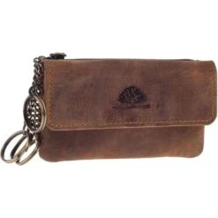 Greenburry Schlüsseltasche Vintage 1623-25, Echt Leder, Schlüsseletui, Braun
