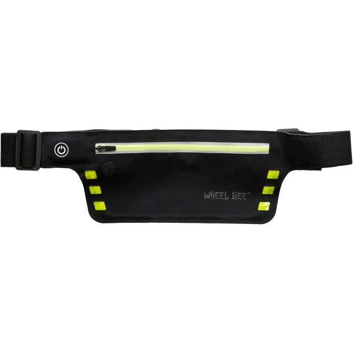 Wheel-Bee Gürteltasche Night Runner, Mit LED-Licht, Schwarz, 0,5 Liter, Breite 24cm, Neopren 3 Wheel-Bee Gürteltasche Night Runner, Mit LED-Licht, Schwarz, 0,5 Liter, Breite 24cm, Neopren