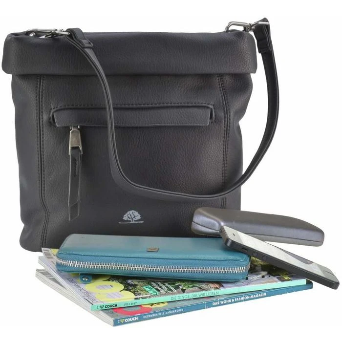 Greenburry Umhängetasche Madl Dasch Leni S, Damen, 5602-39, Kunstleder, 26 X 24 X 11cm, New Black 8 Greenburry Umhängetasche Madl Dasch Leni S, Damen, 5602-39, Kunstleder, 26 X 24 X 11cm, New Black – Bild 6