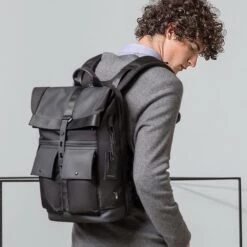 BANGE Laptop-Rucksack ACTIVE, Roll-Top, Bis 17 Zoll / 43,18 Cm, Nylon -Eastpak Shop df702740b1f9028b81c3b440ed8bbc649bb479d4 laptop rucksack bange active roll top