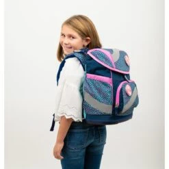 Belmil Schulranzen Smarty Amazing Polka Dot 2, 405-51/AG/S, Für Mädchen, Blau / Rosa, 5-tlg. Set -Eastpak Shop e3cec8e3d20110570edb1a3aa265558b8773f9b6 schulranzen belmil smarty amazing polka dot 2