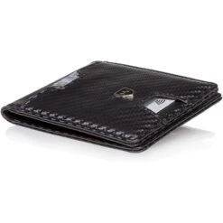 Kronenschein Geldbörse GKM-01C, Kunstleder, Carbon, Slim Wallet Herren RFID Schutz Kompaktes Münzfach