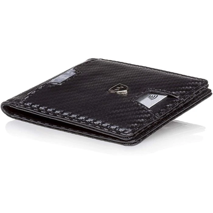 Kronenschein Geldbörse GKM-01C, Kunstleder, Carbon, Slim Wallet Herren RFID Schutz Kompaktes Münzfach 3 Kronenschein Geldbörse GKM-01C, Kunstleder, Carbon, Slim Wallet Herren RFID Schutz Kompaktes Münzfach