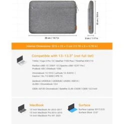 Inateck Laptophülle LB01005-13, Polyester, Grau, Bis 33,78 Cm / 13,3 Zoll -Eastpak Shop e5f370a233acbdecc090c3e74e852652042bbbf8 laptophuelle inateck lb01005 13