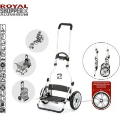 Alternative view of Andersen Einkaufstrolley Royal Shopper, Folke, Klappbar, Mit Kühlfach, Bis 50kg, Schwarz