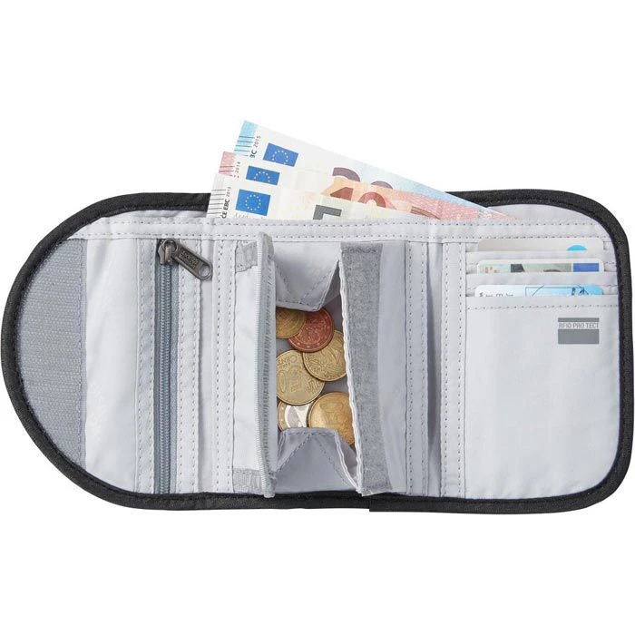 Jack Wolfskin Jack-Wolfskin Geldbörse Cashbag Wallet RFID, Polyamid, RFID Schutz, Münzfach, Grau 4 Jack Wolfskin Jack-Wolfskin Geldbörse Cashbag Wallet RFID, Polyamid, RFID Schutz, Münzfach, Grau – Bild 2